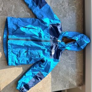 The North Face Turquoise and Brown Kids' Hooded Jacket